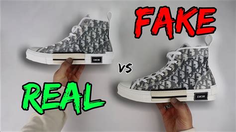 fake dior converse vs real|how to spot dior b23.